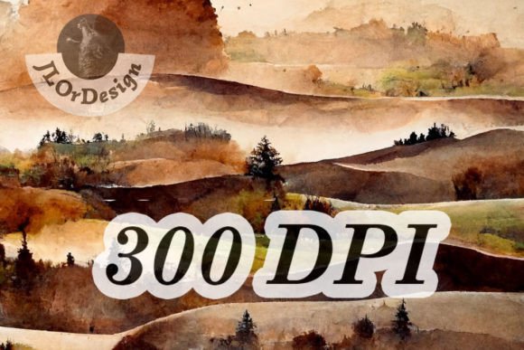 Download Chocolate Brown Watercolor Landscape - Premium Resources