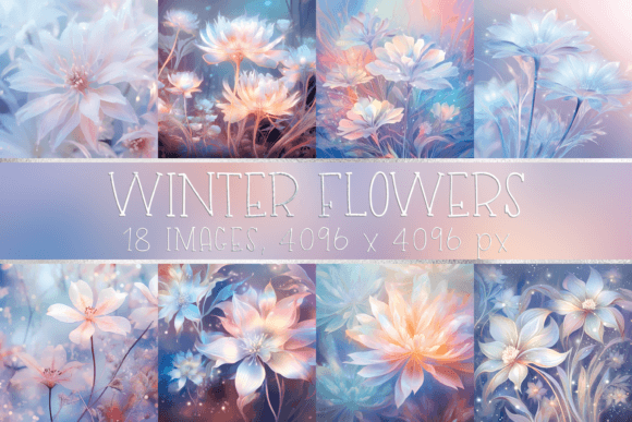 Download Pastel Light Blue Winter Flower Images - Premium Resources