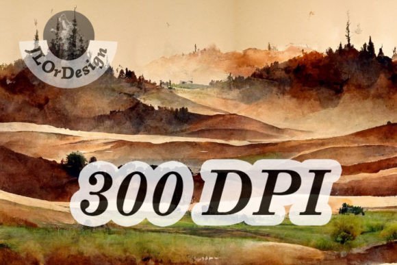 Download Chocolate Brown Watercolor Landscape - Premium Resources